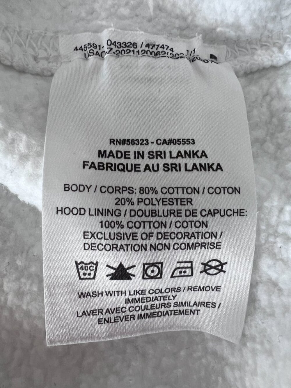 Nike Sportswear Club Fleece Pullover Hoodie - White (Large) - Picture 4 of 7